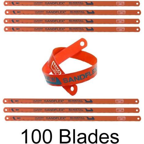 Bahco 3906-300-32 Hacksaw Blades 32tpi 300mm 12in Sandflex Pack of 100 BAH390632