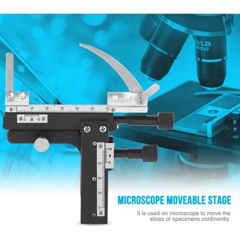 UlisemMicroscope-Zubehör: Professionelles Plattform-Bewegungslineal, hochpräzises Bewegungslineal, mechanische Mikroskop-Werkbank für bewegliche Scheiben (Online). (1/4)