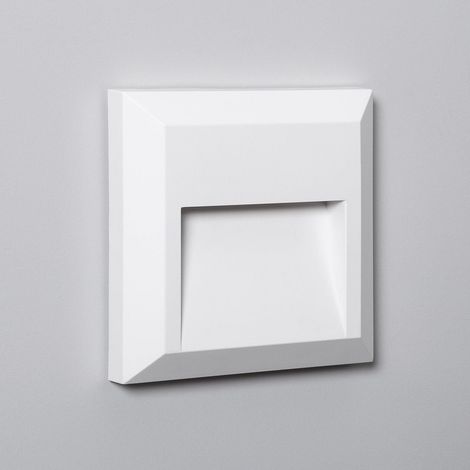 Segnapasso Esterno LED Superficie Parete Quadrato Edulis 4000K Bianco Bianco Naturale (1/5)