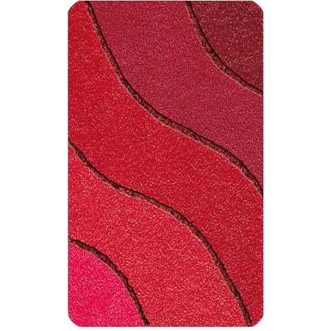 Kleine Wolke Badteppich Wave rubin, 70 x 120 cm Badteppich