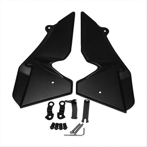 Garde-latérale radiateur moto, protection plaque latérale en aluminium, déflecteur d'air, accessoire robuste pour carénage, compatible divers modèles, fixation facile, résistant aux chocs et intempéri (1/5)