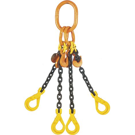 Kettenzugstangenanhanger 4-armig 7 mm - 2000 mm - 3150 kg Fervi pdc4/7/2
