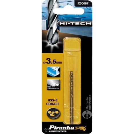BLACK&DECKER - PUNTA PER TRAPANO COBALTO 3.5MM