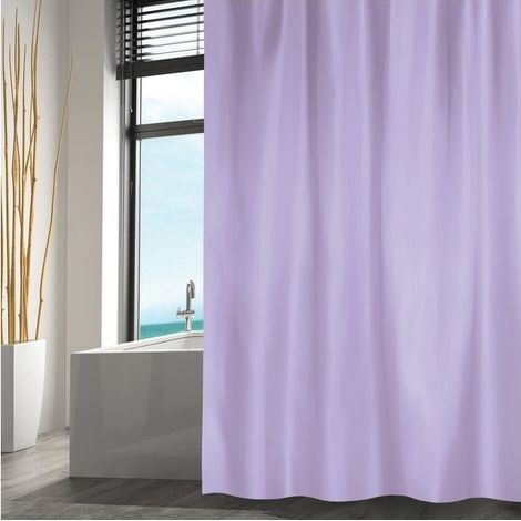 Cortina de ducha Poliéster 180x200cm Lavanda MSV