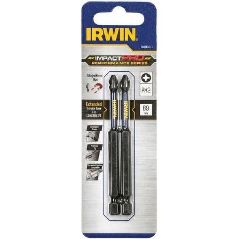 Punte cacciavite Irwin impact pro ph2 89 mm 2 pezzi