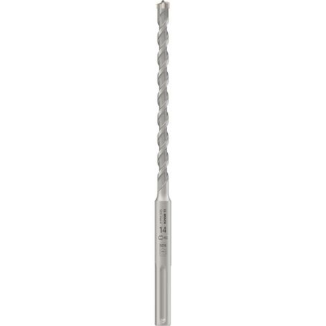 Bosch 1 broca para martillo perforador Pro SDS max-4 (para hormigón armado, bloque de hormigón, diámetro de 14,00 mm, taladro percutor profesional)