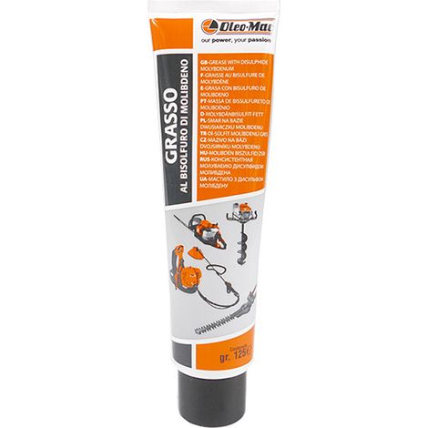 Graisse spéciale pour renvoi d'angle et pignon – Au bisulfure de molybdène – Tube de 125g pour débroussailleuse et taille-haies