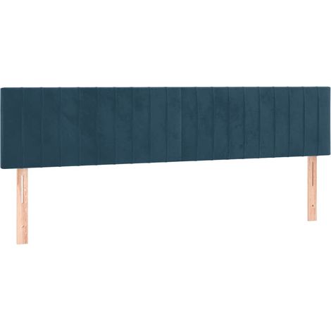 Têtes de lit Bleu foncé 160 x 5 x 78/88 cm Velours (1/5)