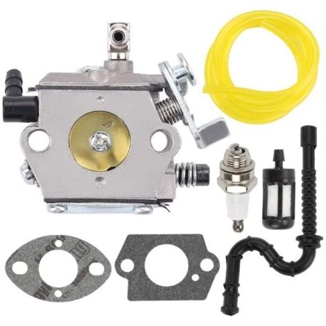 Sthil 028 028AV 028 Kit de Carburateur pour Tronçonneuse, Kit de Réparation, Bougie D'allumage de Carburateur avec Tuyau de Carburant et Pièces de Rechange pour Tronçonneuse (1/5)
