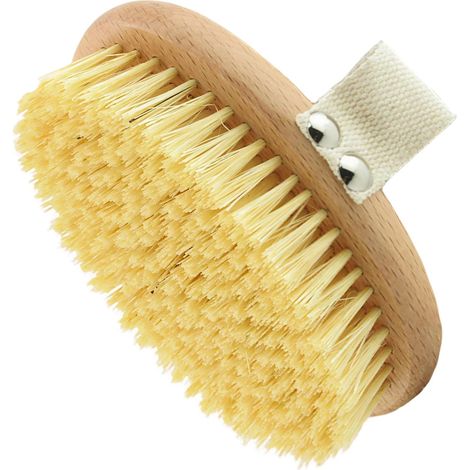 Brosse pour cheval en sisal, poils fermes pour le pansage, enlève la boue et la saleté, manche en bois, dragonne en coton, format compact, brosse de toilettage pour animaux de ferme (1/5)