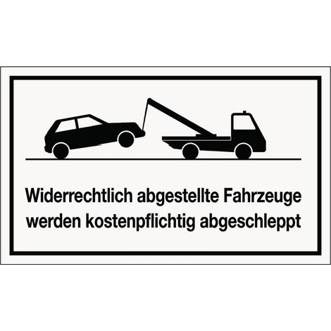 Panneau de signalisation ( 3000277687 ) Stationnement illégal plastique 10 pièces