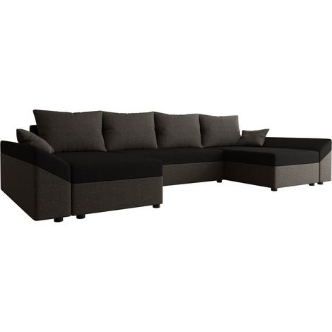Canapé d'angle Memphis 131, Muna 10 + Muna 14, Fonction de couchage, Boîte de literie, 317x140x82cm, 0