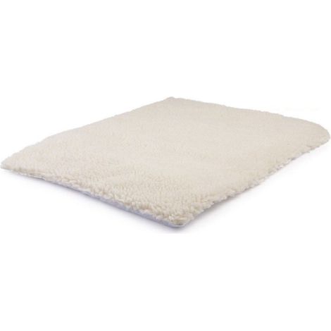 1 coussin chauffant pour animal de compagnie, tapis thermique extra chaud, laine d'agneau, 90 x 64 cm, intérieur et extérieur (1/5)