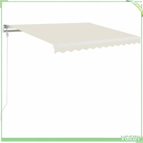 Auvent manuel rétractable - FAFEICY - 3068877 - 350x250 cm - Tissu anti-UV et imperméable - Cadre aluminium anti-rouille (1/5)