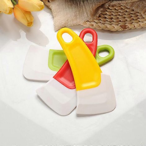3-teiliges Schüsselschaber-Spatel-Set, vielseitige Küchenhelfer für Brotteig, Kuchen, Fondant und Zuckerguss (1/4)