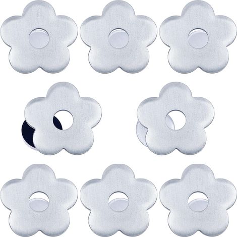 Lot de 8 poids de nappe - En acier inoxydable - Extra lourd - Magnétique - Pour l'extérieur - Motif fleur de prunier magnétique - Pour réfrigérateur