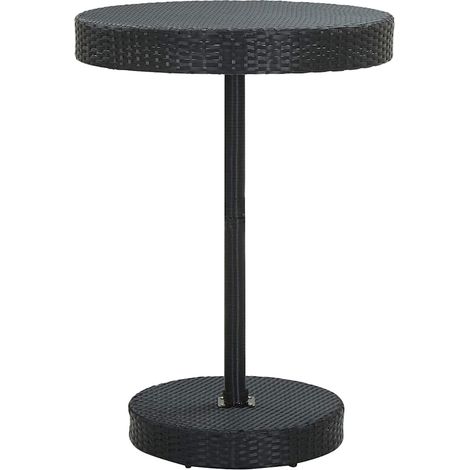 Table d'extérieur Table de salon de jardin - Noir 75,5x106 cm Résine tressée BV653568 - BonneVie (1/3)