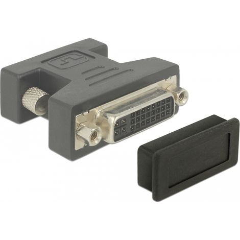 Delock Cubierta antipolvo para DVI hembra 10 piezas en negro