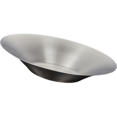Bol de service rond en acier inoxydable de 27Cm,-Vraie couleur (1/2)