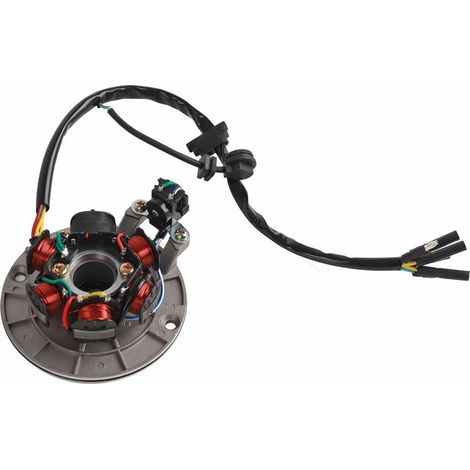 Plaque de Stator Magnéto Accessoire Plaque de Stator Magnéto Adaptée pour LIFAN YX 140cc Moteur de Démarrage PIT PRO Trail Dirt Bike (1/5)