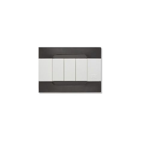 Placca Kadra Metallo Nickel Nero 3M (Urmet Cod. 10903.B.92)