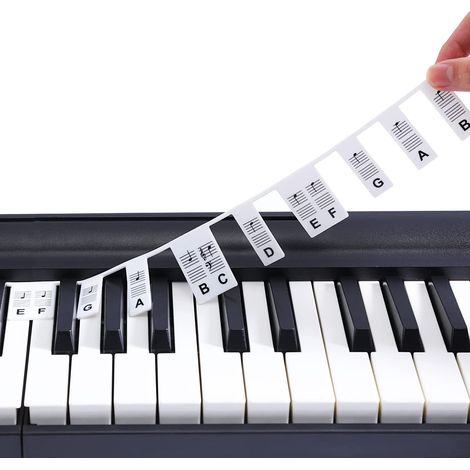 Etiquettes amovibles pour clavier de piano 88 touches (1/5)