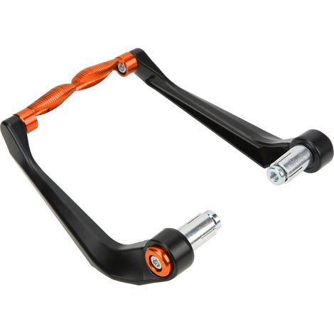 Lot de 2 protège-leviers de frein et d'embrayage en alliage d'aluminium pour motos et VTT, couleur orange. (1/5)