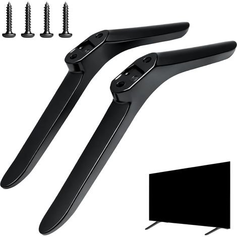 Pieds TV universels - Support TV stable pour buffet sans perçage - Vision ergonomique et adhérence antidérapante - Compatible avec les téléviseurs LCD LED de 32 à 55" (1/5)