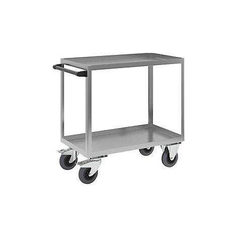 Carro de transporte de acero inoxidable  L x A 900 x 500 mm 