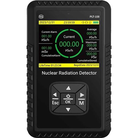 Détecteur de Rayonnement Nucléaire à Compteur Geiger - Moniteur de Rayonnement X Bêta-Gamma Portable avec Écran LCD (1/5)