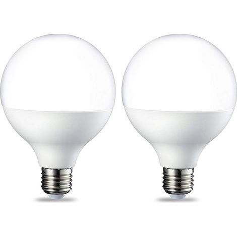 Lampadine LED G9 a forma di globo, attacco E27 a vite Edison, 14,5 W (equivalente a 100 W), luce bianca calda intensa, non dimmerabili, confezione da 2. (1/4)