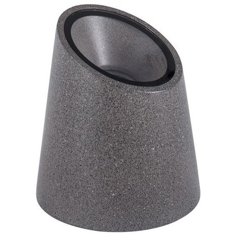 Merano Bend Borne d'éclairage d'extérieur en verre de grès gris foncé LED GU10 1x7W IP65