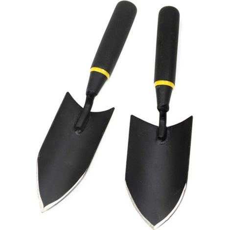 Pelle De Jardin en Acier Au Manganèse Épais pour Jardinage Intérieur, Petite Pelle Étroite Noire, Bêche à Main Ergonomique, Outil De Plantation Précis Et Résistant (1/5)