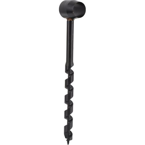 Foreuse à main à vis auto-taraudeuse en acier carbone noir, compacte légère pour camping bivouac et travail bois 16-230mm (1/5)