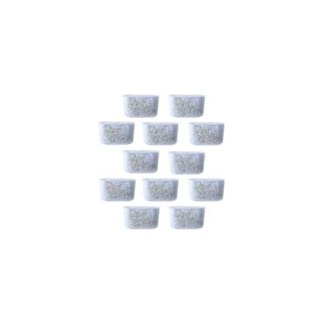 12 Stück Ersatz-Kohlenstoffwasserfilter, Vliesfilter für Kaffeemaschinen - Crezuo (1/4)