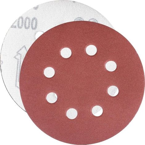 2000 Disque de Ponçage Disques Abrasifs Grain Taille de 125mm Idéal pour Poncer/Polir/Dérouiller HSDPS5M100, Lot de 100 (1/5)