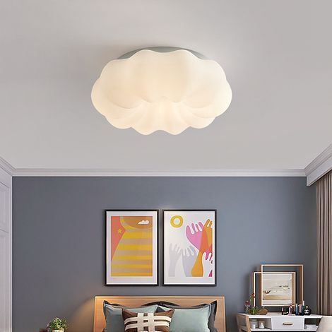Plafonnier LED,15W lampe de plafond créatif nuage avec trois couleurs régulable,plafonniers modernes pour de salon à économie d'énergie,Cuisine,chambre (blanc Nuages-15W) (1/4)