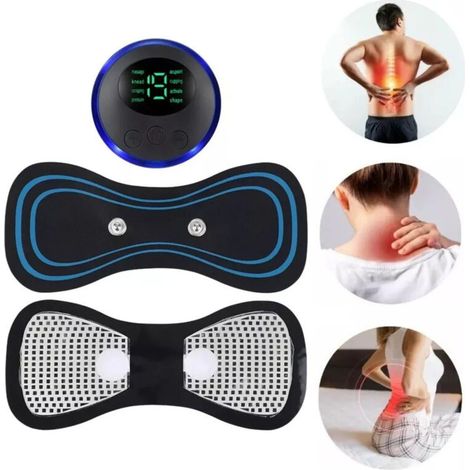 EMS massage of the neck and back using electrostimulation and AquaForge charging (1/2)