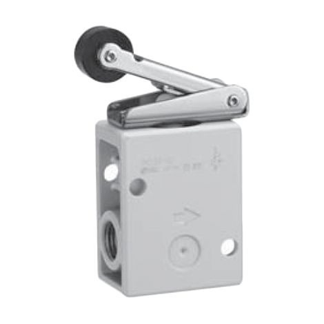 Vanne pneumatique SMC VM200 Levier à galet Pneumatic Relay, R 1/4, 1/4 ( Prix pour 1 )