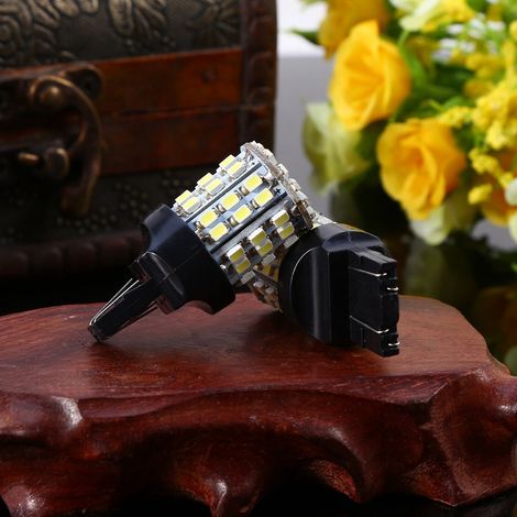 2 ampoules LED 7443 64-SMD blanches 6000K pour feux de recul, stop et feux arrière (1/5)