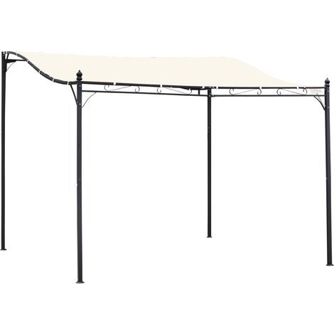 Pergola auvent ENOLA beige et noire (1/5)