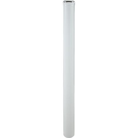 Poujoulat – Élément droit DUALIS EP 45 cm – Diamètre 80/125 GP – Conduit de fumée polycombustible isolé – Compatible systèmes C1 et C3 - ED50080GP (1/3)