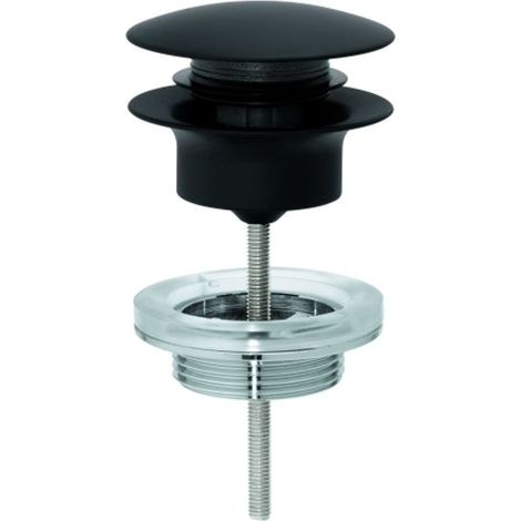 Set di scarico per lavabi 29510 con tappo a pressione nero phantom