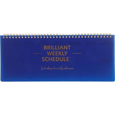 Blue Spiral Undated Weekly Planner with Detachable Sheets, Tabbed Notepad, Habit Tracker, School and Work Diary for Office and Home (1/5)