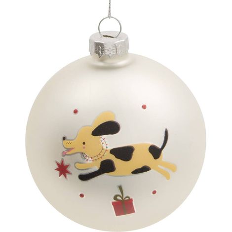 Bdn vetro 80mm cane in maschera - Feeric lights & christmas (1/5)