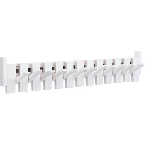 Home Deluxe Appendiabiti PORTE - 80 x 3,5 x 15 cm, bianco
