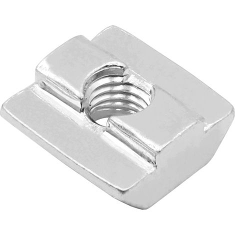 50 pcs T-Slot Marteau Écrous Nickel Enduit En Acier Au Carbone T-Écrous pour Le Travail Du Bois (Style 20 - M5) (1/3)