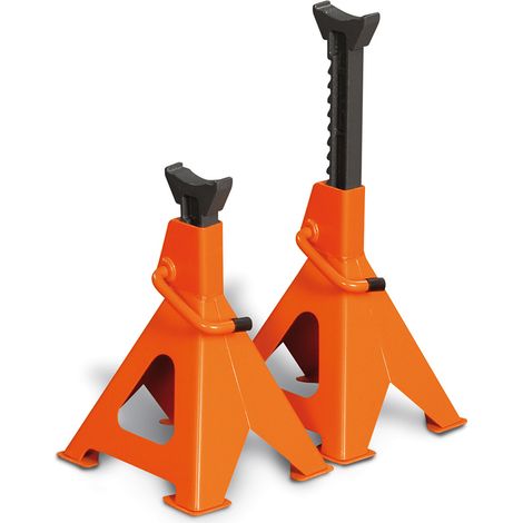 COPPIA CAVALLETTI CAVALLETTO DI SOSTEGNO CRIC OFFICINA 6Ton AUTO MOTO CAMPER LTF