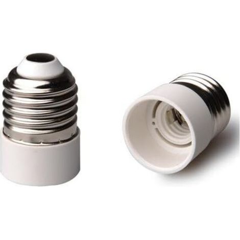 Lot de 2 adaptateurs de culot E27 vers E14 pour ampoule LED et basse consommation (1/5)