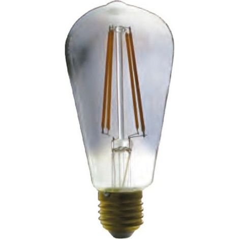 Lampadina LED a filamento Edison E27 2,5 W 1800 K, vetro fumé